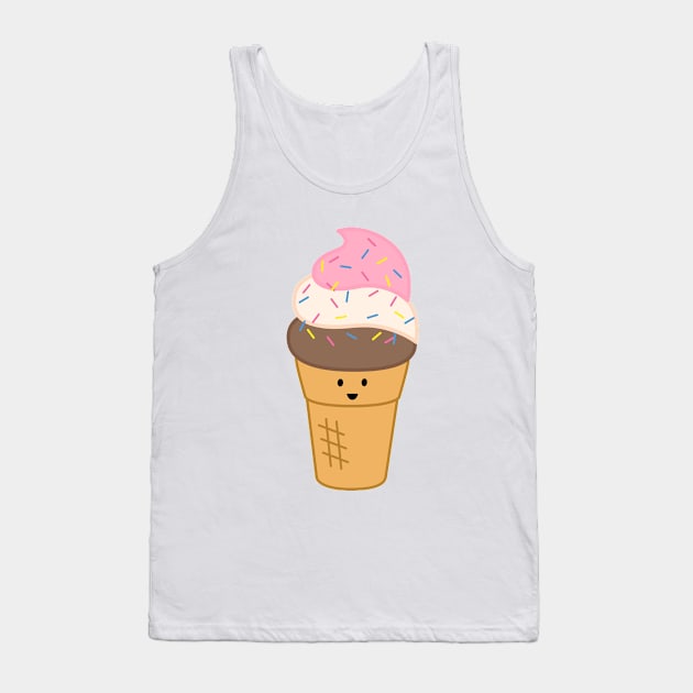 Ice Cream Cone | by queenie's cards Tank Top by queenie's cards